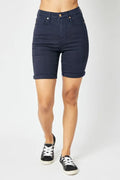 JUDY BLUE HIGH WAIST TUMMY CONTROL BERMUDA SHORTS